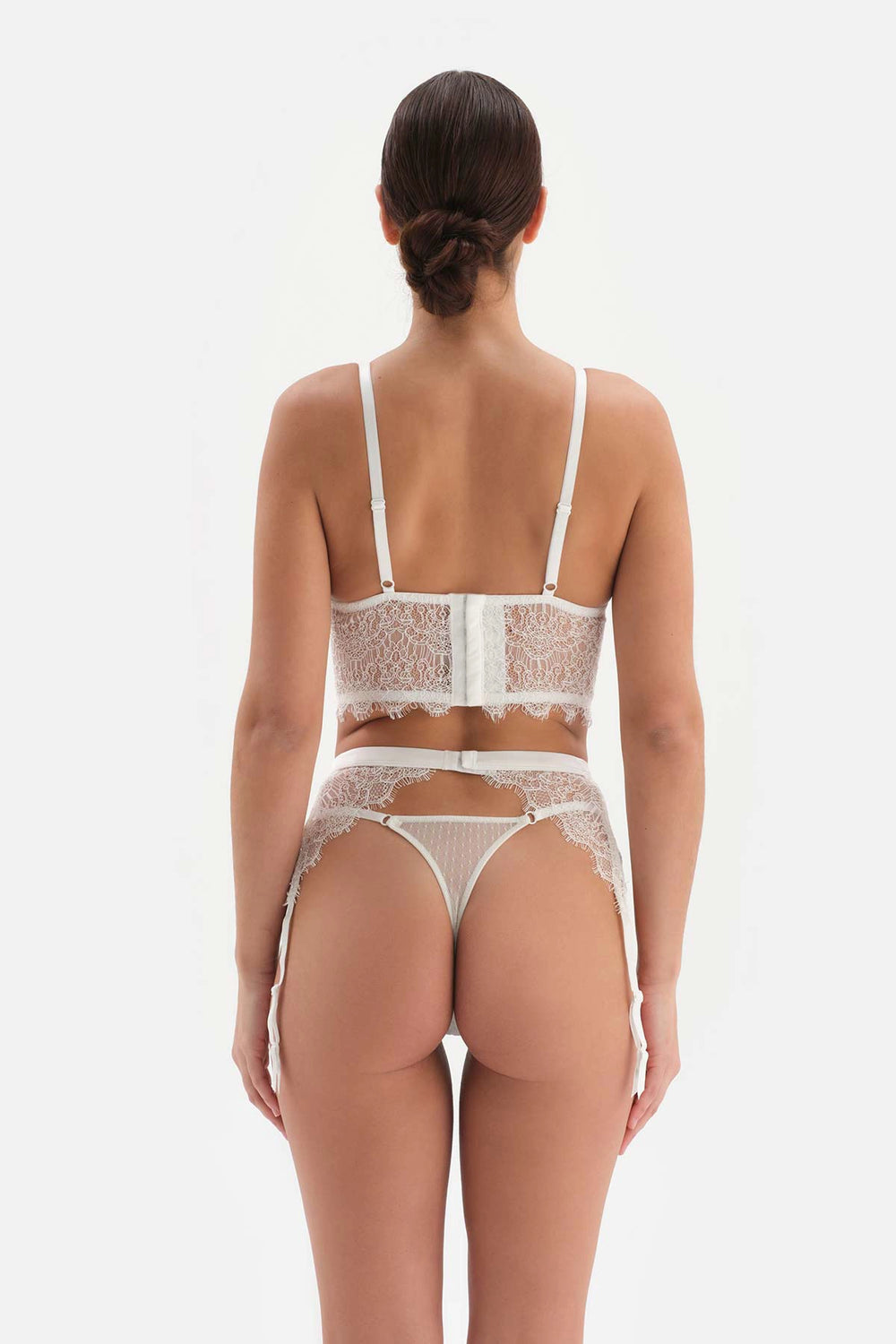 Beyaz Bride Dantel Detaylı Jartiyer