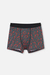 Siyah Biber Desenli Pamuklu Boxer
