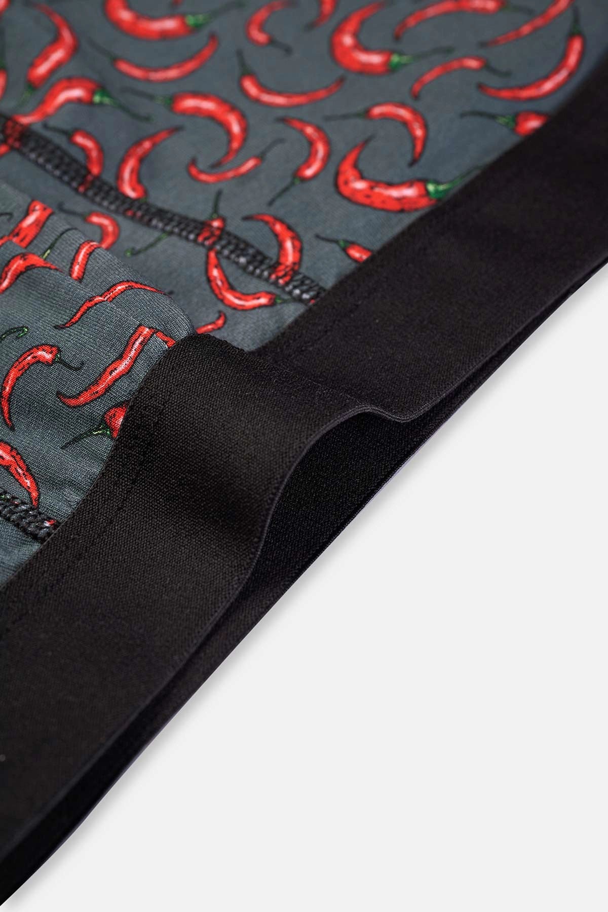 Siyah Biber Desenli Pamuklu Boxer