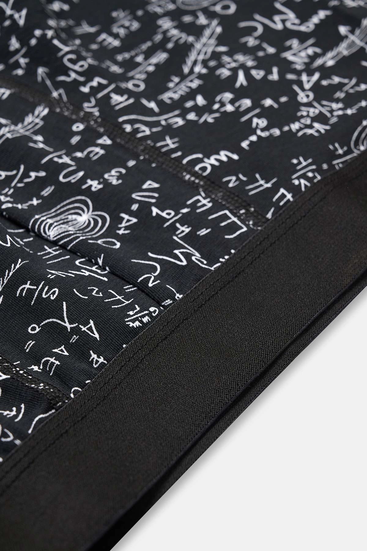 Siyah Tekli Pamuklu Boxer