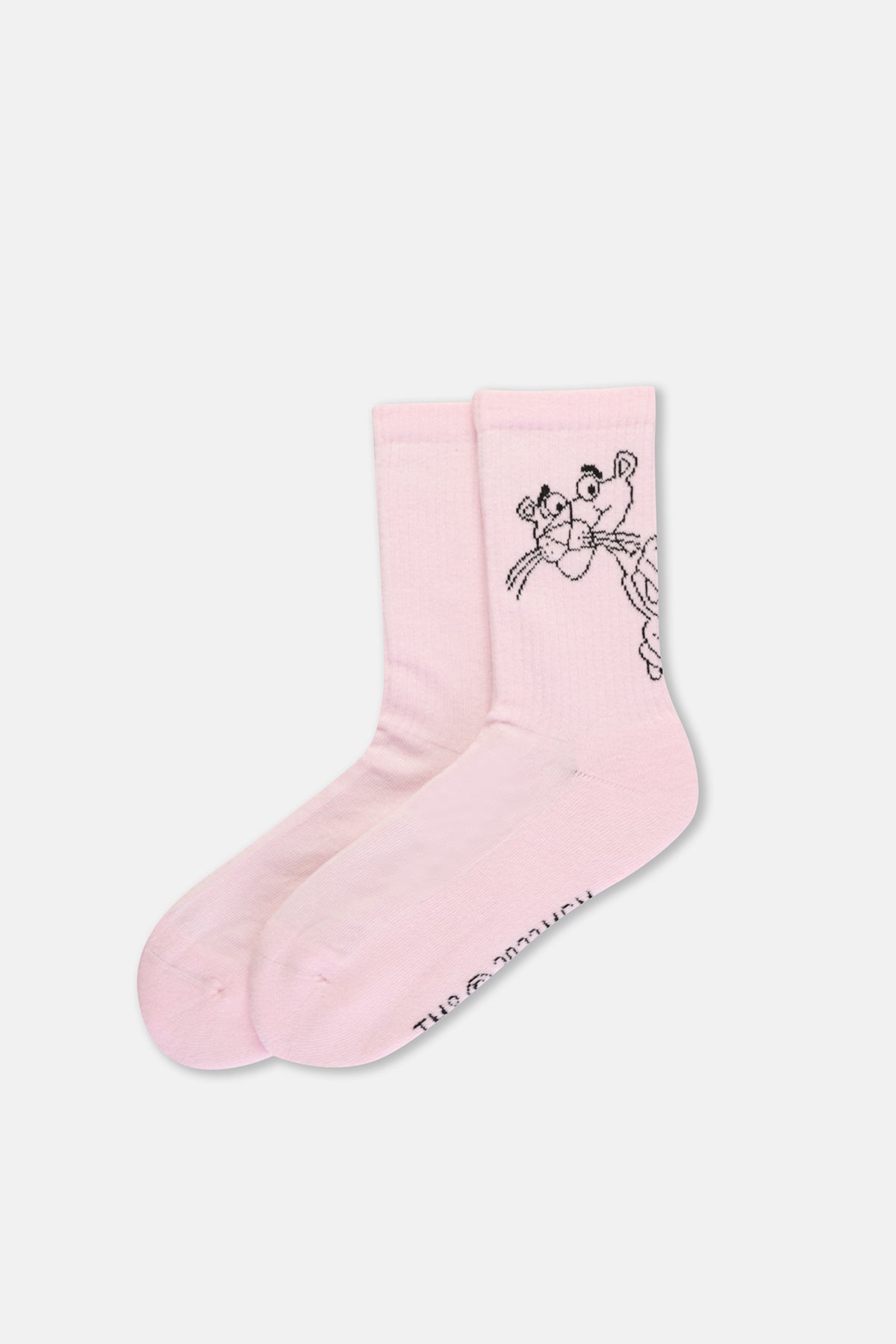 Beyaz-Pembe Kadın Panter 2'li Çorap Seti