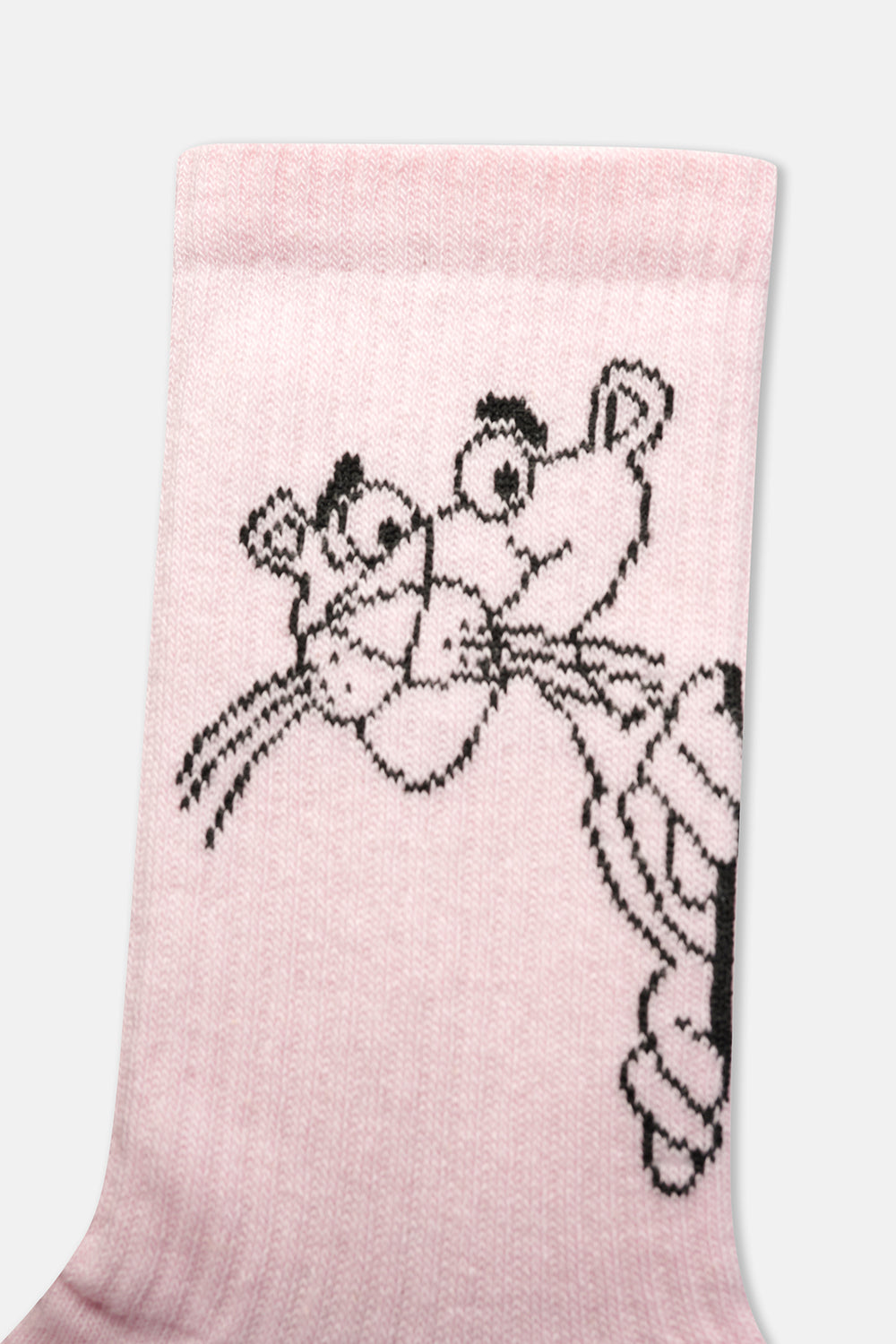 Beyaz-Pembe Kadın Panter 2'li Çorap Seti