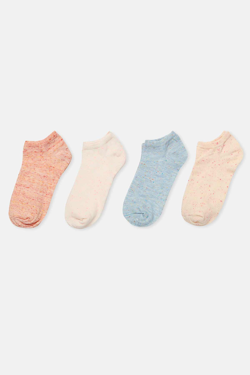 Karışık Karışık Kadın 4'lü Nopeli Çorap