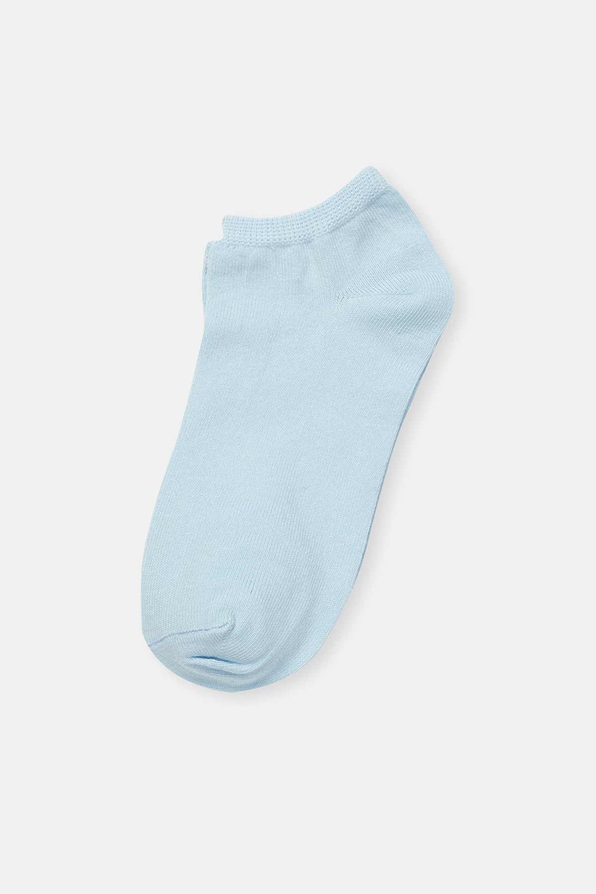 Karışık Karışık Kadın 4'lü Düz Patik Çorap