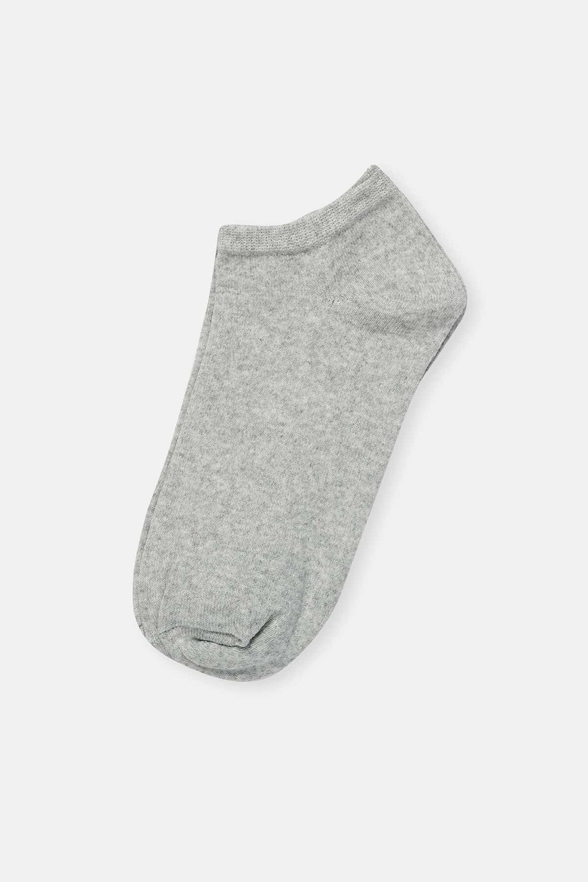 Karışık Karışık Kadın 4'lü Düz Patik Çorap