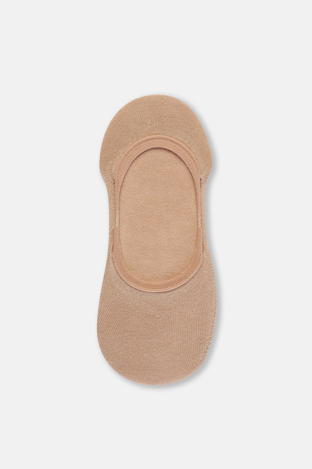 Bej Kadın Bambu Görünmez Çorap 2'Li