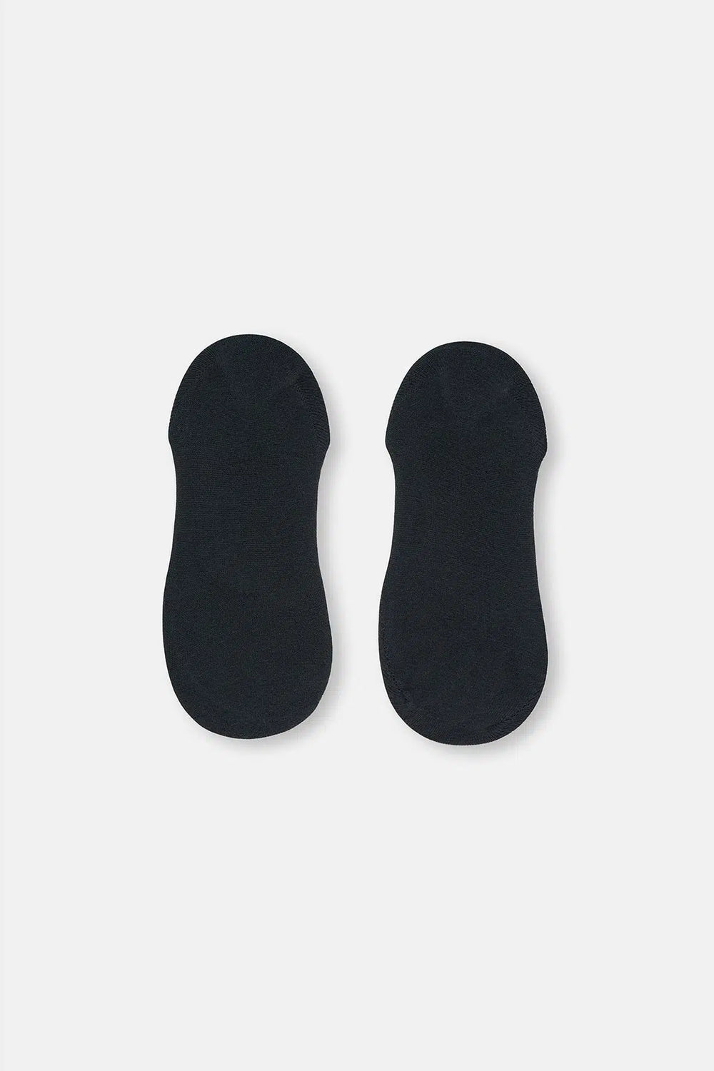 Siyah Kadın Bambu Görünmez Çorap 2'Li