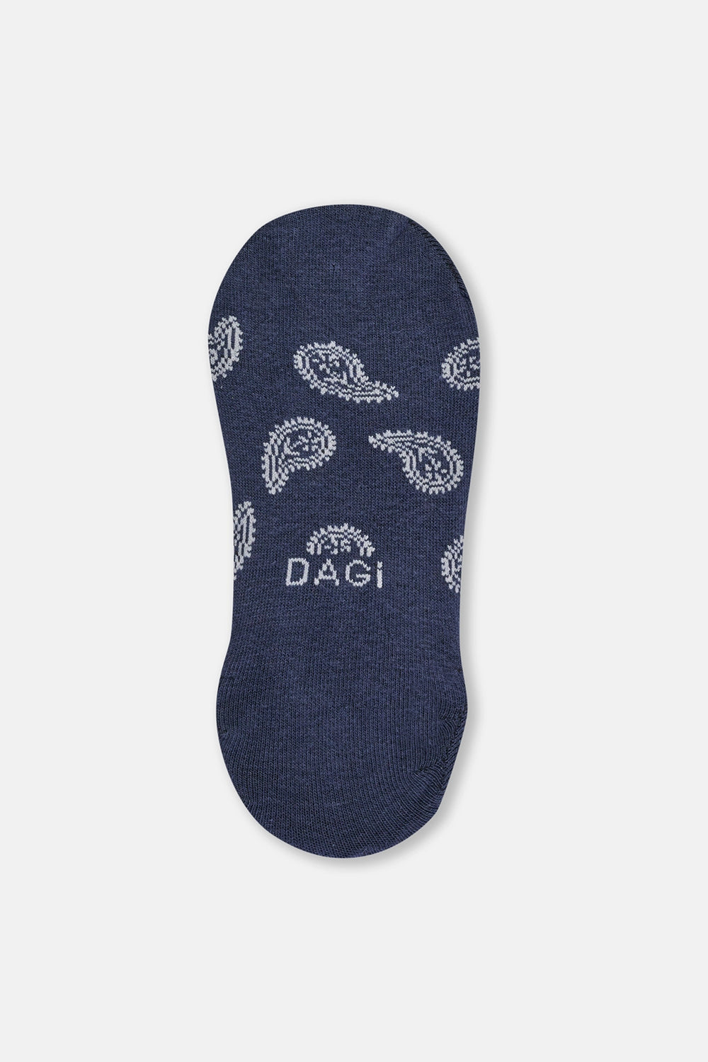 Mavi Kadın Şal Desenli Görünmez Çorap