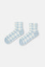 Mavi Kadın Kareli Çorap