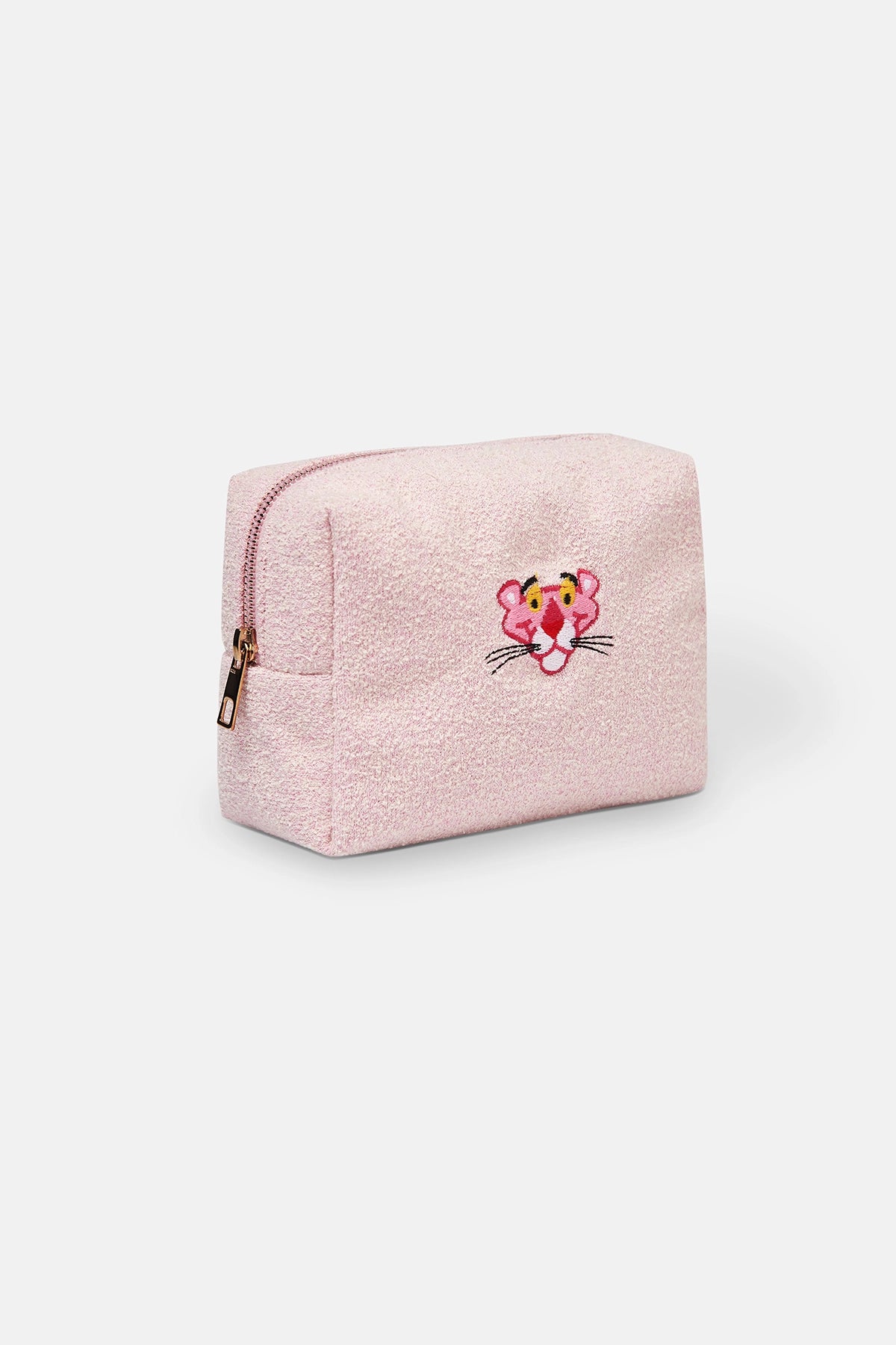 Açık Pembe Kadın Panter Makyaj Çantası