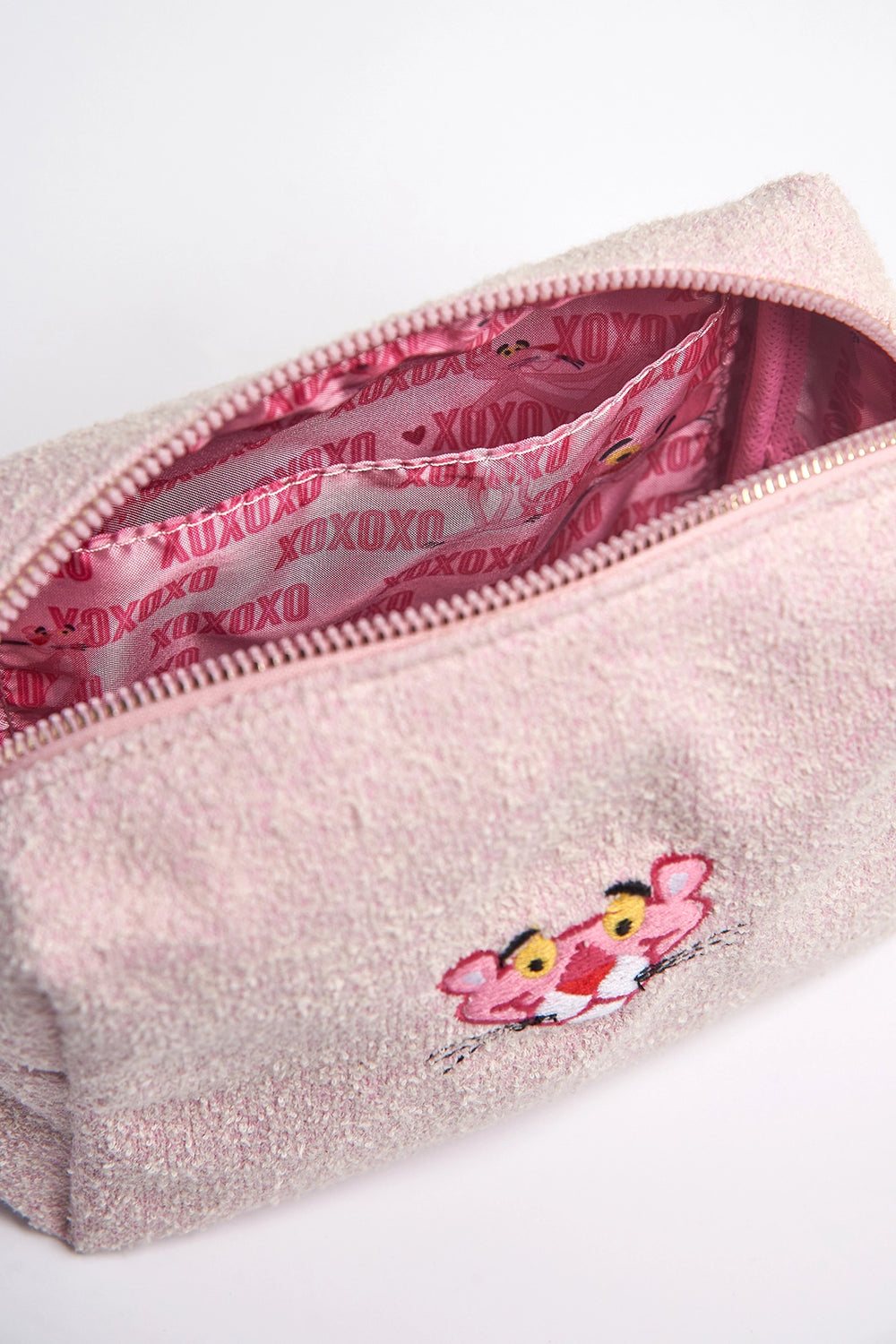 Açık Pembe Kadın Panter Makyaj Çantası