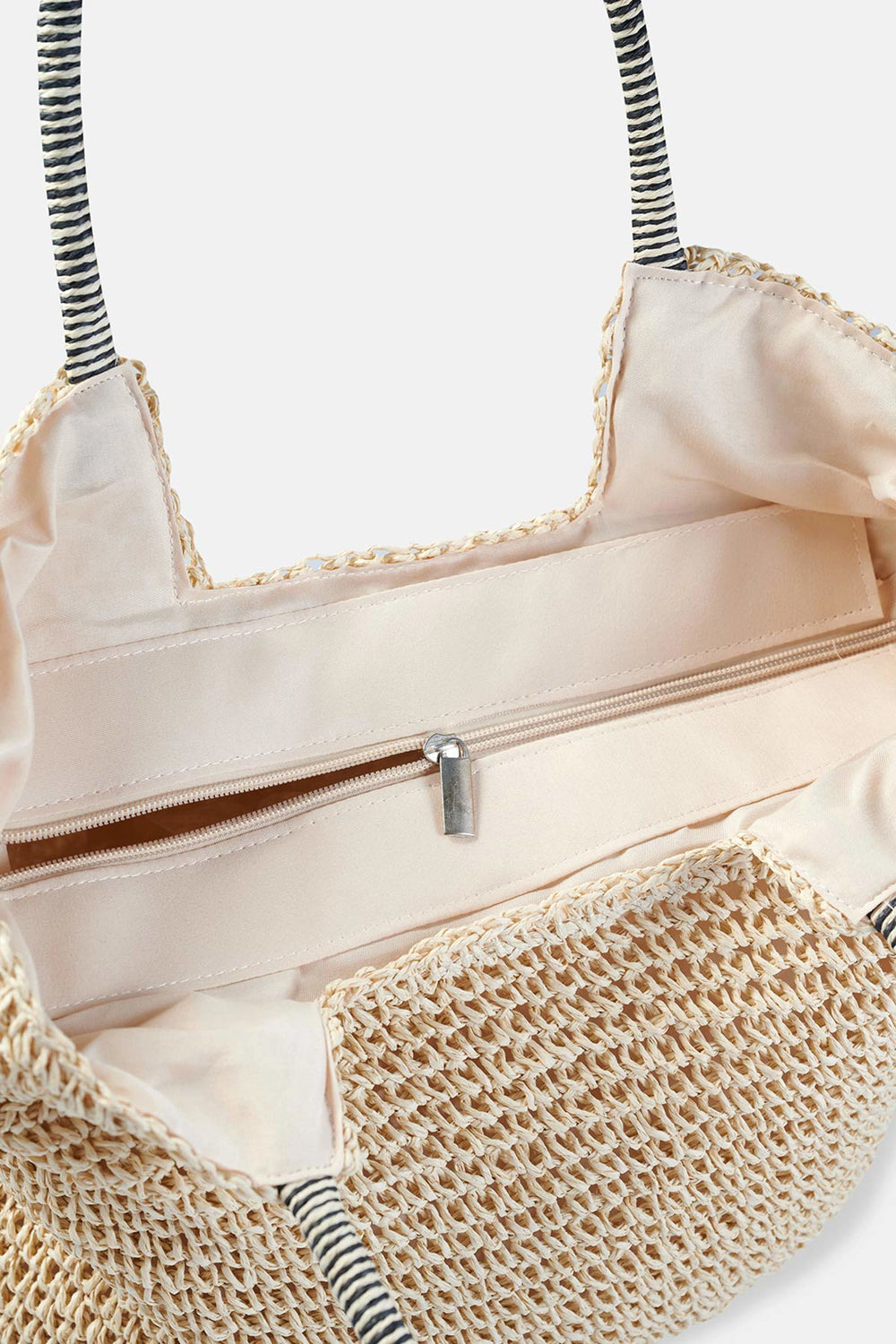 Bej Hasır Çanta