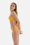 Sarı Düşük Bel Spagetti Bikini Altı