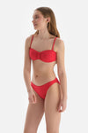 Kırmızı Düşük Bel Bikini Altı