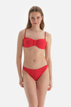 Kırmızı Düşük Bel Bikini Altı