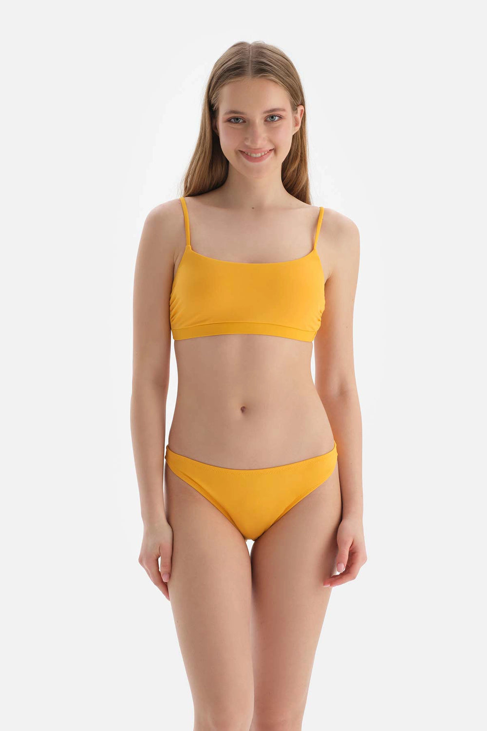 Sarı Düşük Bel Bikini Altı