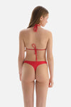 Kırmızı Düşük Bel String Bikini Altı