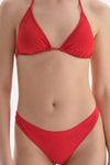 Kırmızı Düşük Bel String Bikini Altı