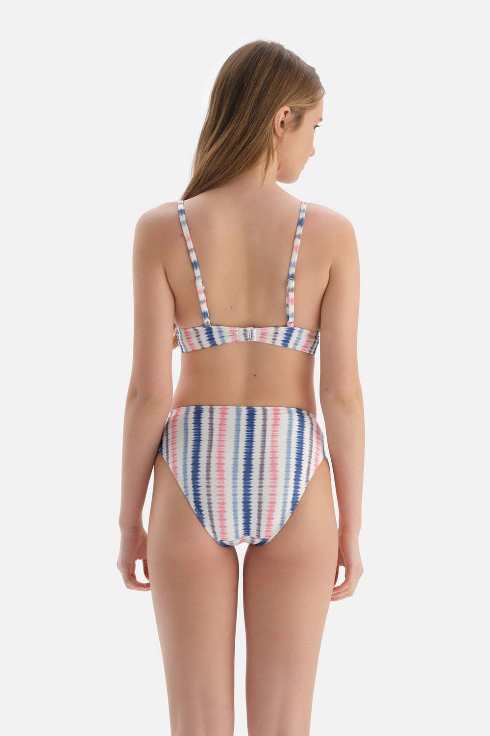 Pembe-Mavi Normal Bel Bikini Altı