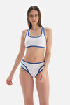 Sax - Beyaz Normal Bel Bikini Altı