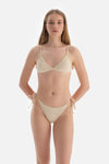 Ekru Spagetti Bikini Altı