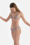 Mavi Spagetti Bikini Altı