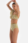 Fıstık Yeşili Yüksek Bel Bikini Altı