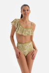 Fıstık Yeşili Yüksek Bel Bikini Altı