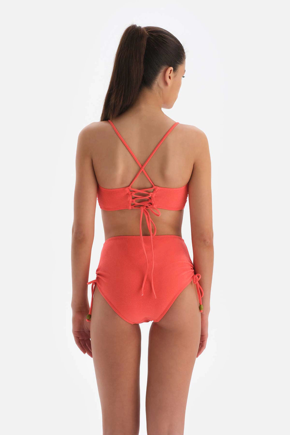 Turuncu Yüksek Bel Bikini Altı