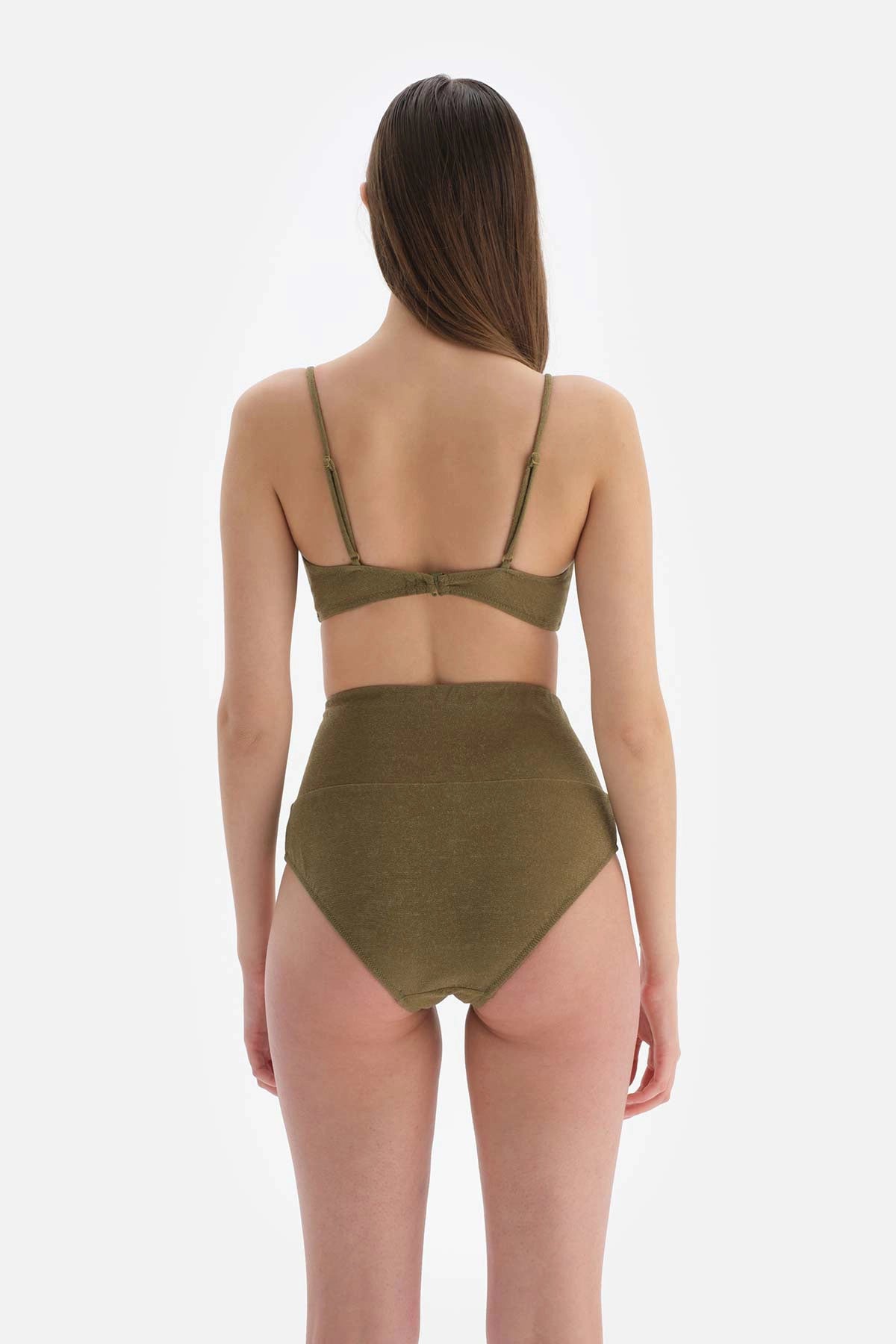 Yeşil Yüksek Bel Bikini Altı