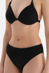 Siyah Yüksek Bel Bikini Altı