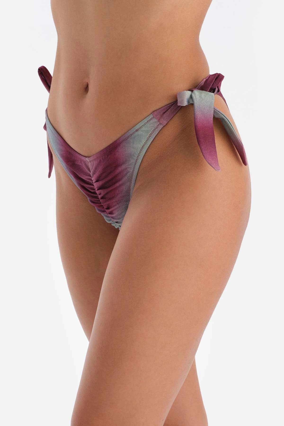 Bordo - Yeşil Brazilian Bikini Altı