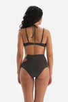 Siyah Yüksek Bel Bikini Altı