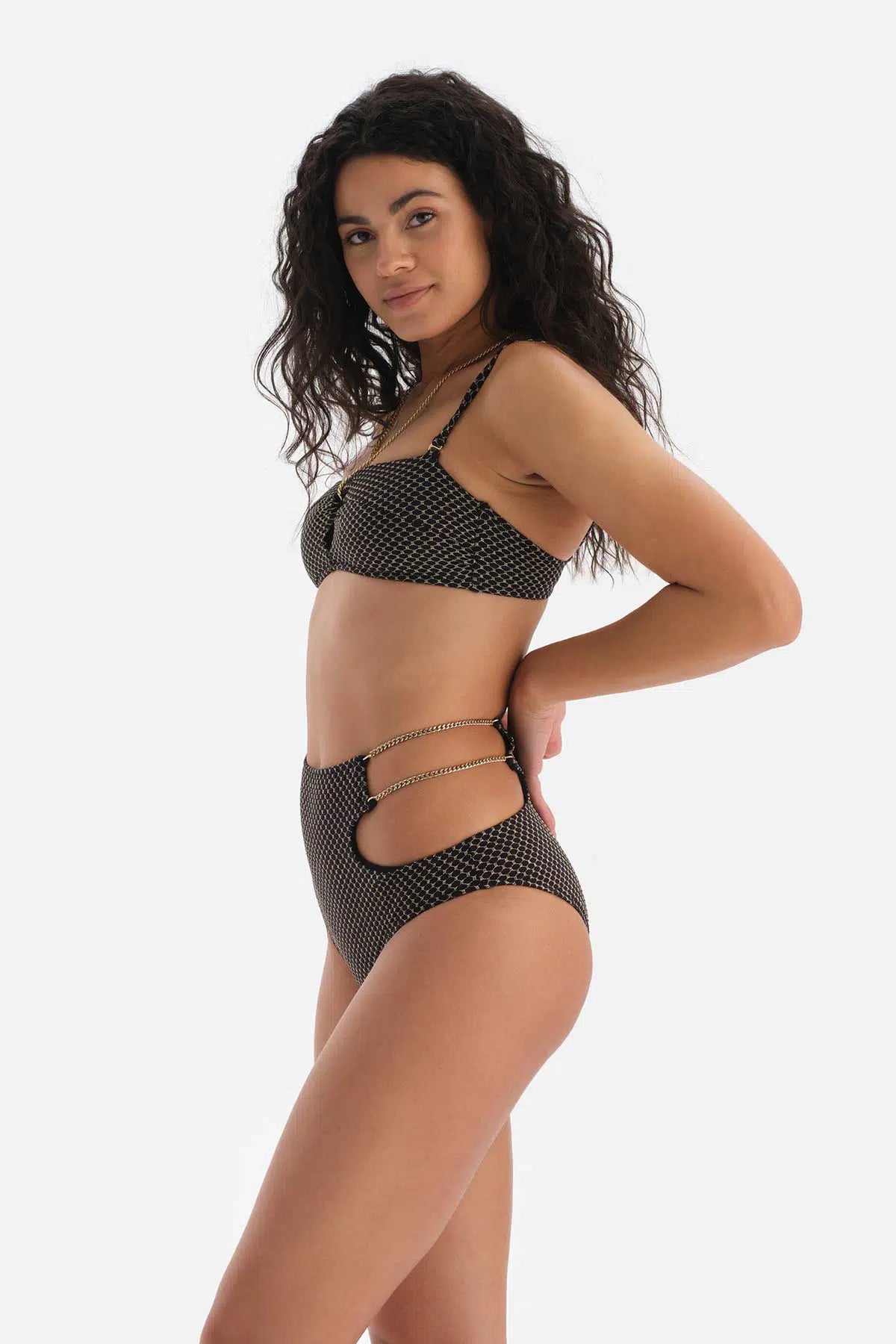 Siyah Yüksek Bel Bikini Altı