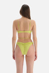 Yeşil Ip Detaylı Brazilian Bikini Altı