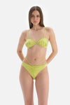 Yeşil Ip Detaylı Brazilian Bikini Altı