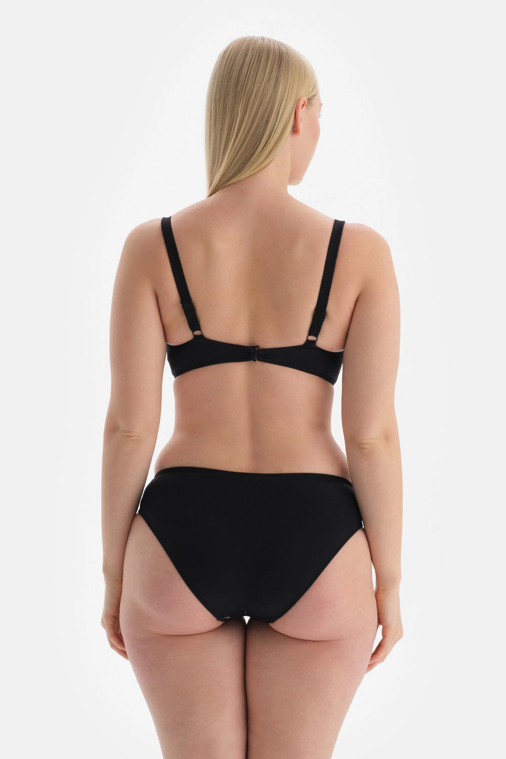 Siyah - Yeşil Yüksek Bel Bikini Altı