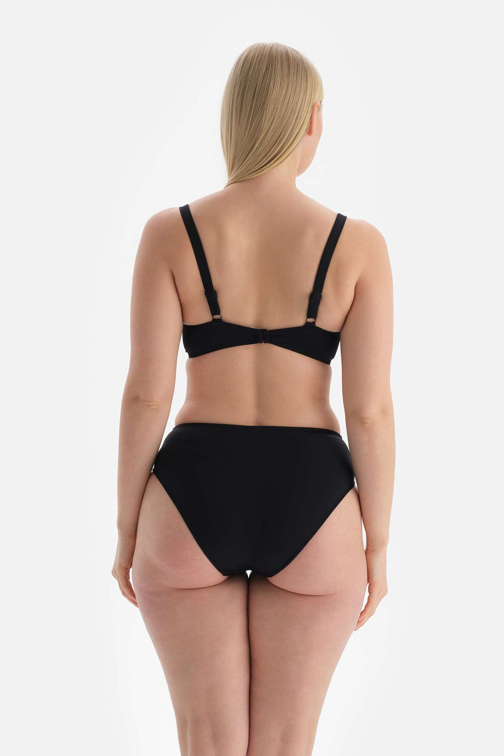 Siyah Toparlayıcı Yüksek Bel Bikini Altı