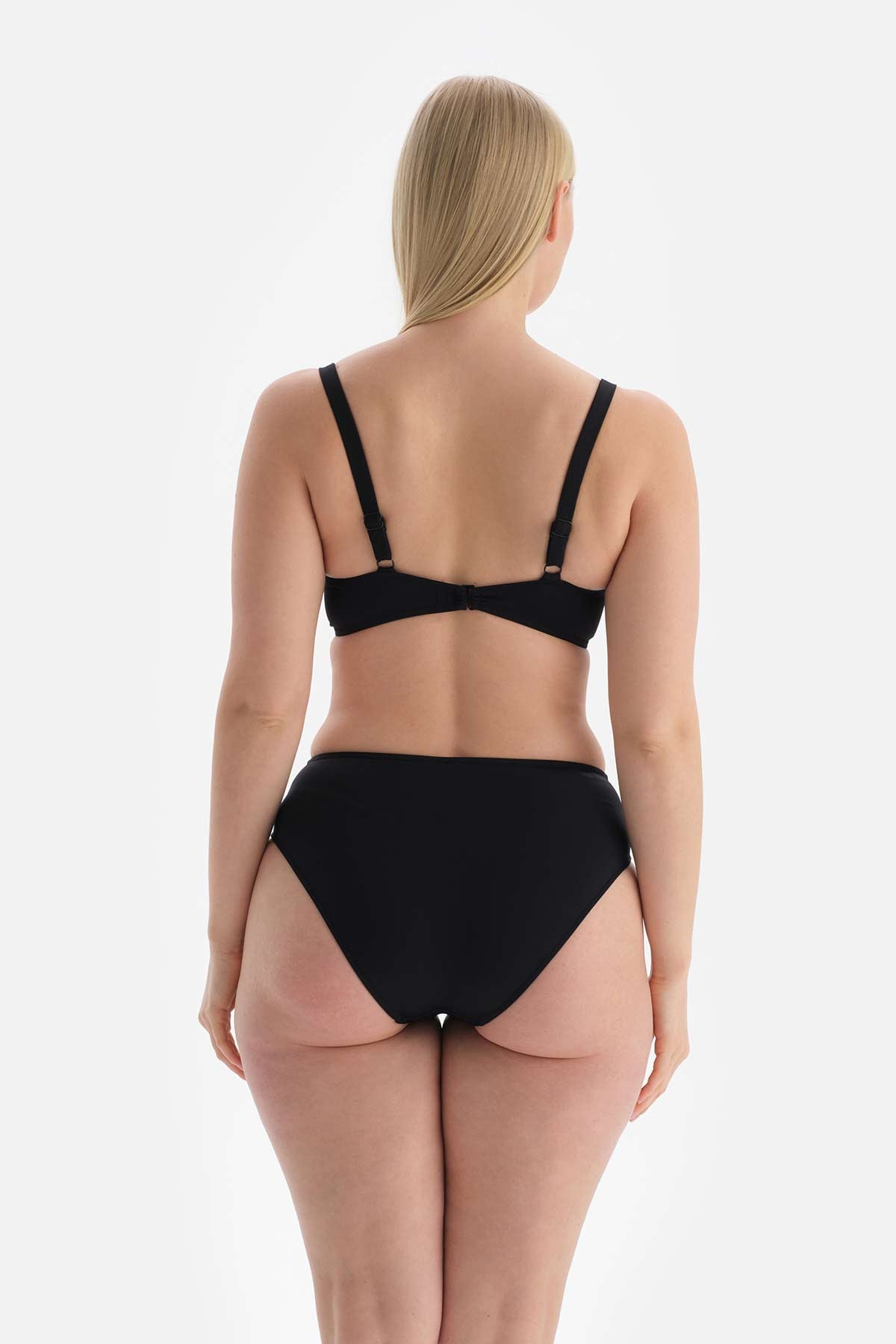 Siyah Toparlayıcı Yüksek Bel Bikini Altı