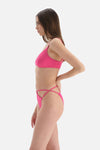 Fuşya Ip Detaylı Brazilian Bikini Altı