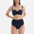 Lacivert Straplez Kaplı Bikini Üstü