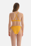 Sarı Bralet Balensiz Bikini Üstü