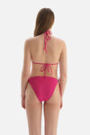 Fuşya Üçgen Küçük Bikini Üstü