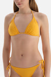 Sarı Üçgen Küçük Bikini Üstü