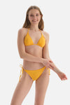 Sarı Üçgen Küçük Bikini Üstü
