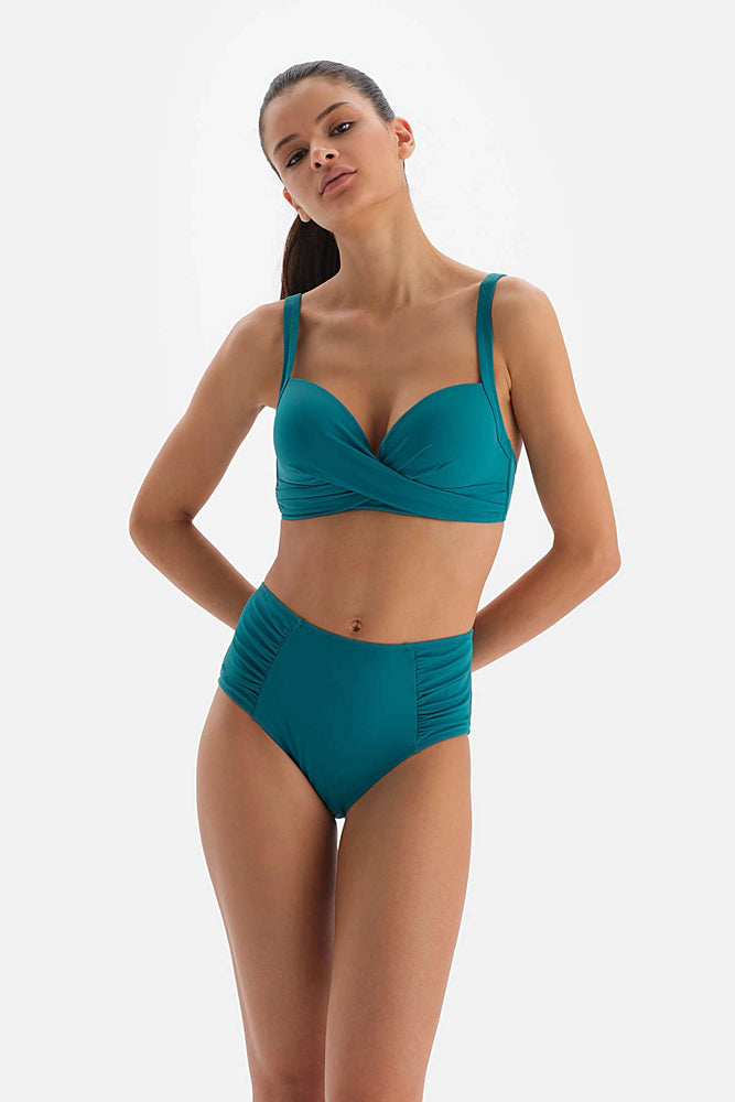 Petrol Kaplı Bikini Üstü