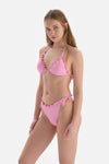 Pembe Üçgen Küçük Bikini Üstü