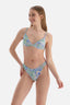 Lila - Yeşil Üçgen Küçük Bikini Üstü