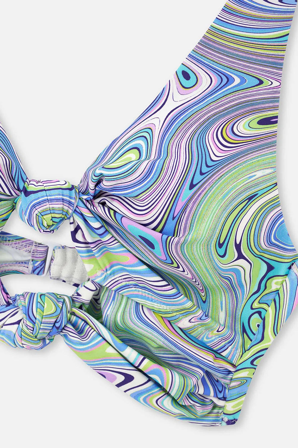 Lila - Yeşil Bralet Bikini Üstü