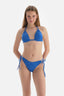 Mavi Üçgen Balensiz Küçük Bikini Üstü
